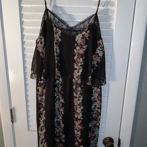 BCBG flounce midi dress